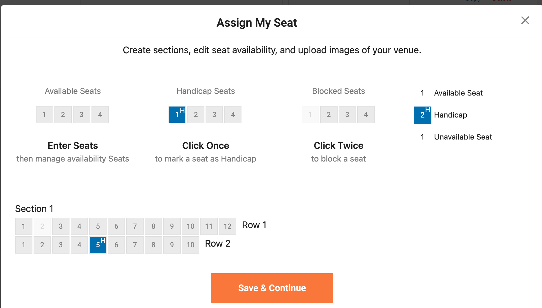 reserved seating assignments